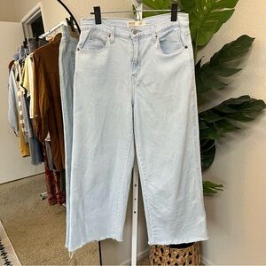 🤍✨ Signature by Levi Strauss Heritage Wide Leg Jeans | Raw Hem Sz W29 (8)